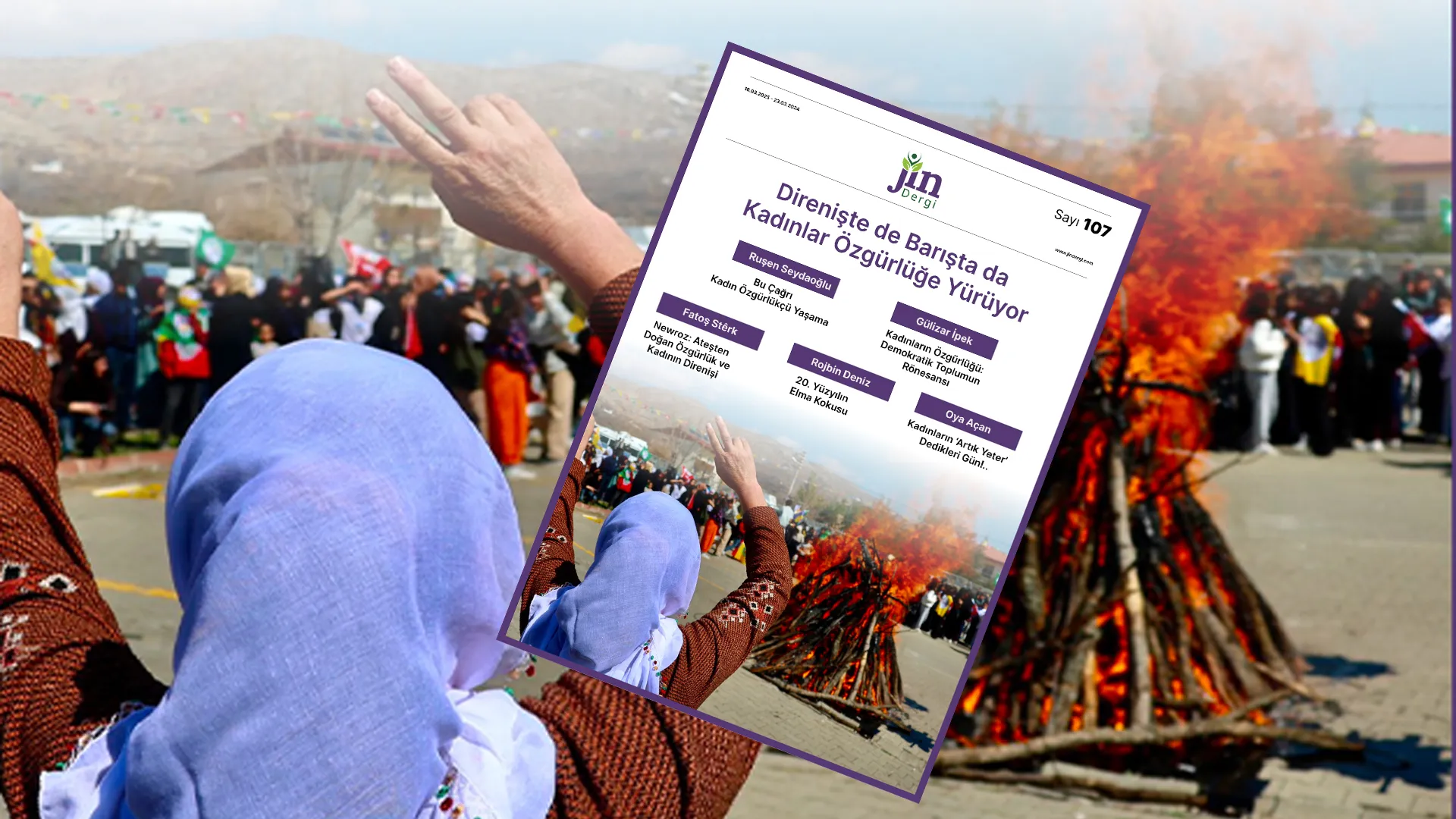 Kovara Jinê bi manşeta ‘Jin ber bi azadiyê ve dimeşin’ derket