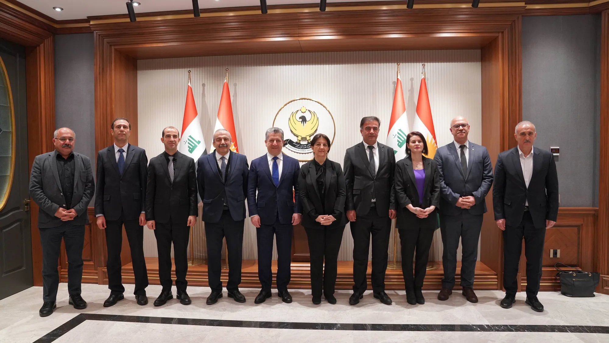 Hevdîtina Şandeya Îmraliyê û Mesrûr Barzanî bi dawî bû