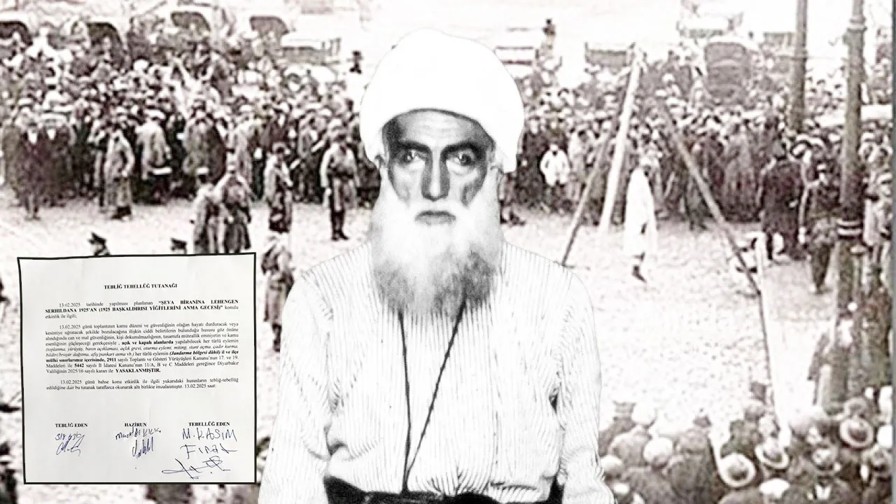 Walîtiya Amedê şeva bîranîna Şêx Seîd qedexe kir