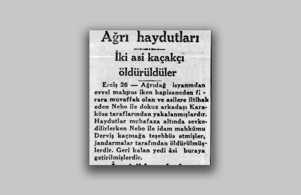 Ûsivê Mero: Serhildêrê serhildana Agiriyê