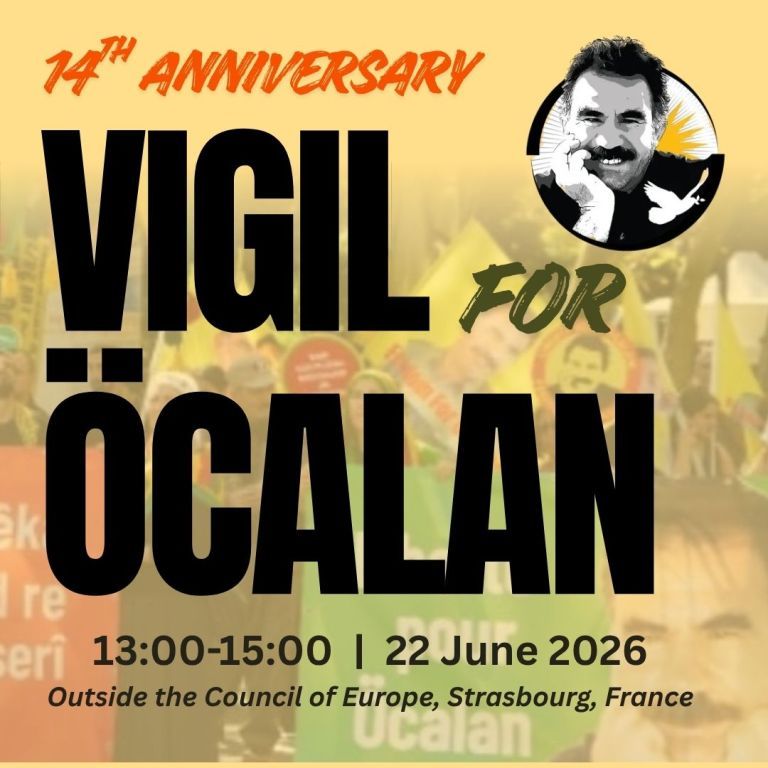 Di salvegera 14emîn a Nobeta ji bo Azadiya Ocalan çalakiyê li dar dixin 