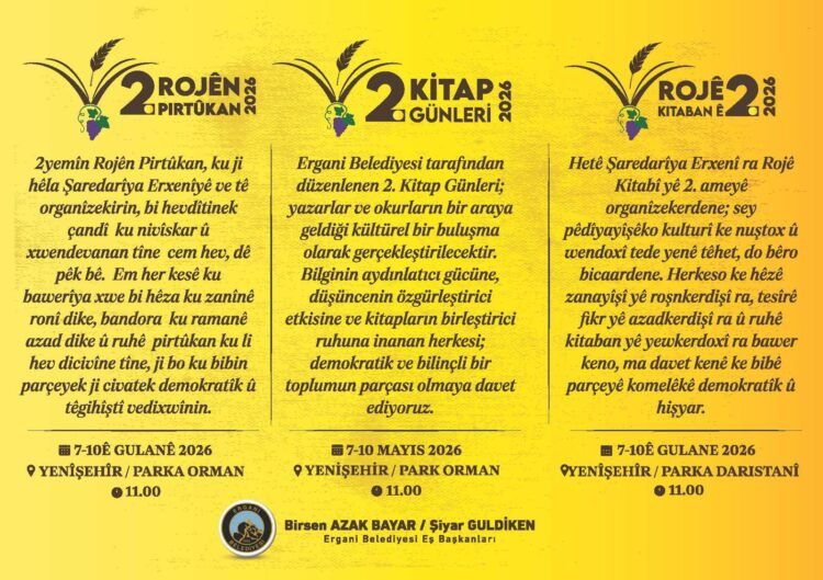 Şaredariya Erxeniyê Rojên Pirtûkan li dar dixe