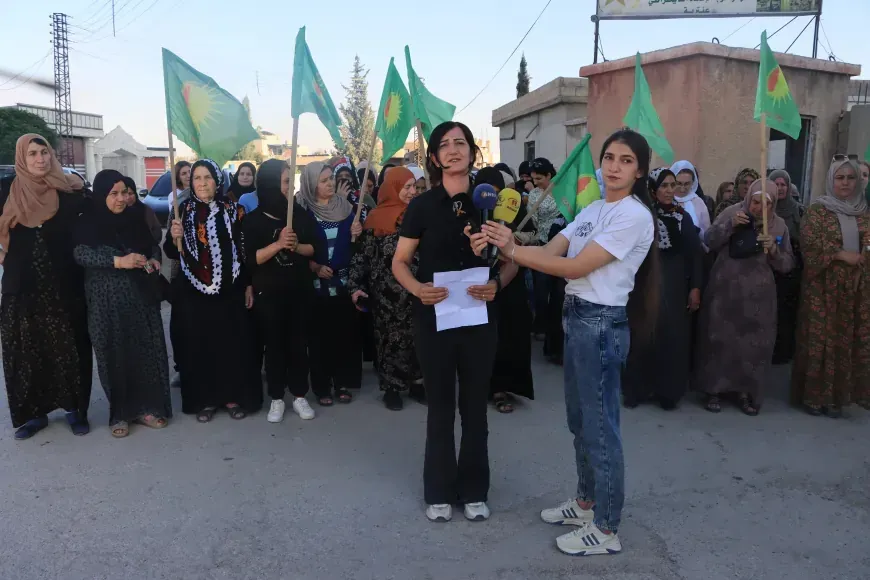Jinên Qamişloyê li dijî êrişan çalakî pêk anî