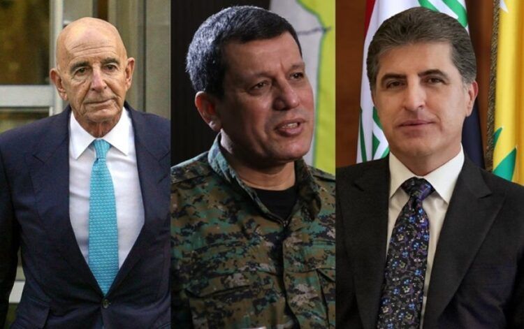 Mazlum Ebdî do ewro Tom Barrack û Nêçîrvan Barzanî reyde bêro têhet