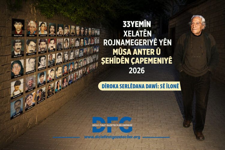 Serlêdanên 33yemîn Xelatên Rojnamegeriyê yên Mûsa Anter dest pê kir
