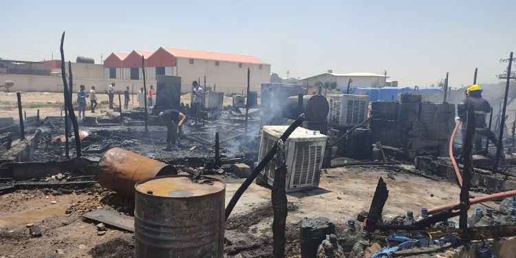 Wargeheke koçberên Rojava şewitî